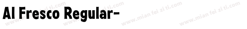 Al Fresco Regular字体转换